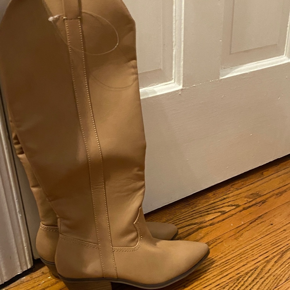Universal Thread Tan Over the Knee Boots - Picture 5 of 5